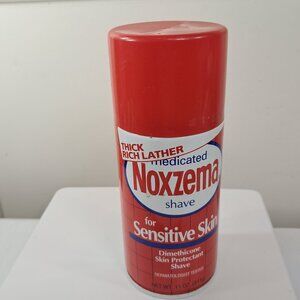 Vintage Noxema Sensitive Skin Shaving Cream Red Can Medicated 1993 prop EMPTY